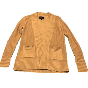AMBIANCE Apparel Camel Color Cardigan Sweater - Size Medium